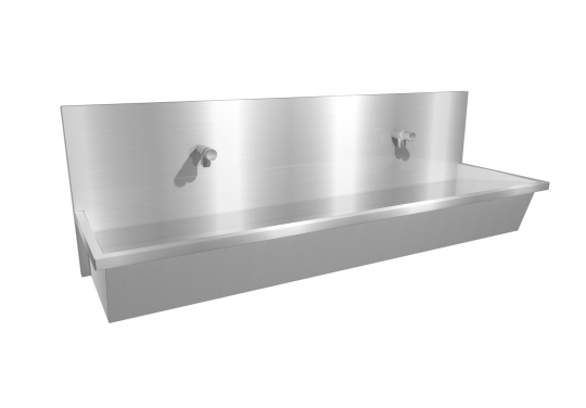 Waschrinne Easy plus mit hochgezogener Rückwand