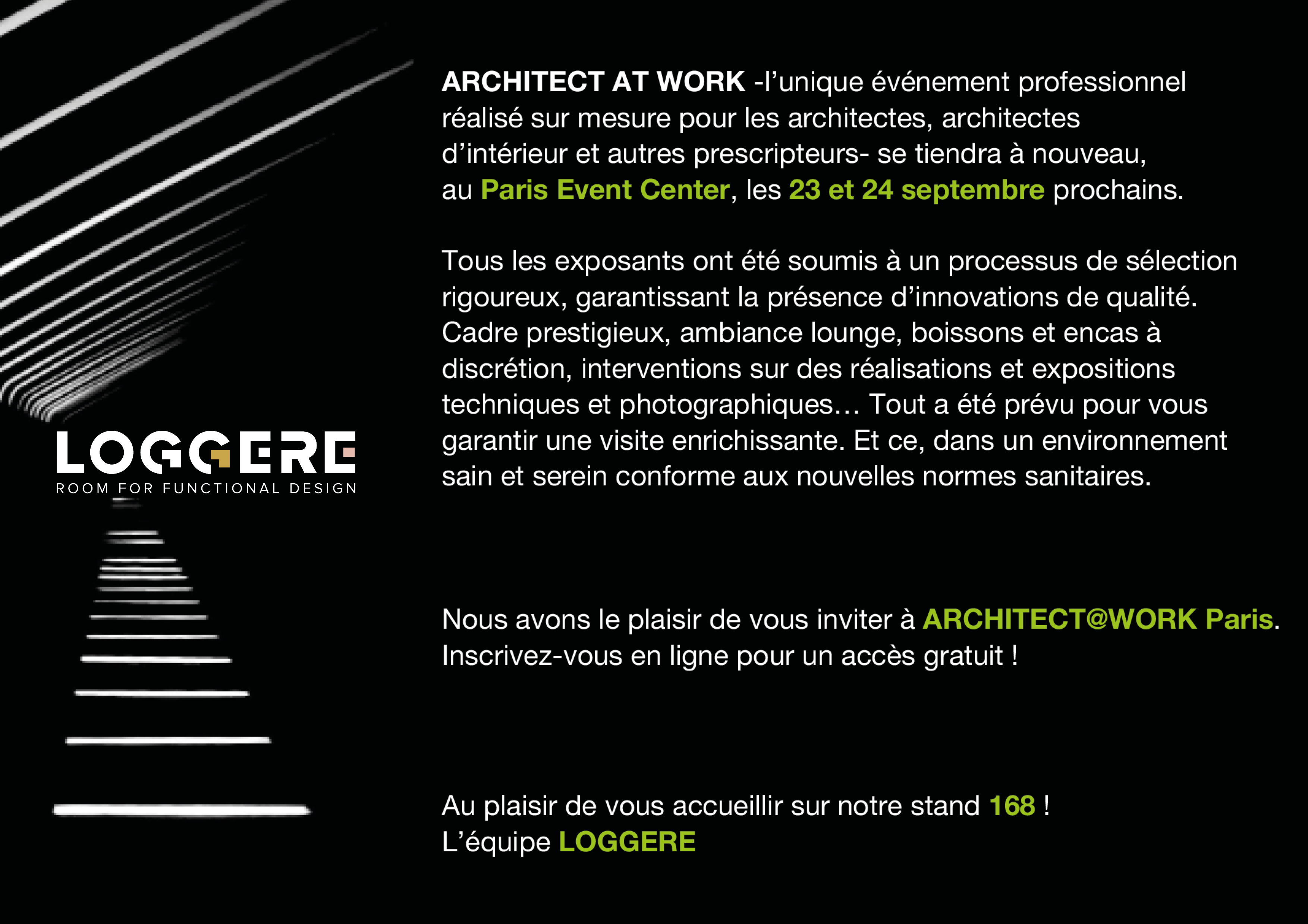 LOGGERE présent à Architect at Work