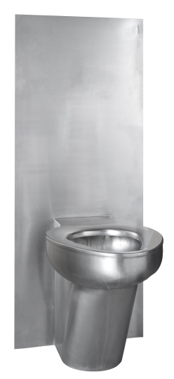 Staand toilet Robusto II met spatwand