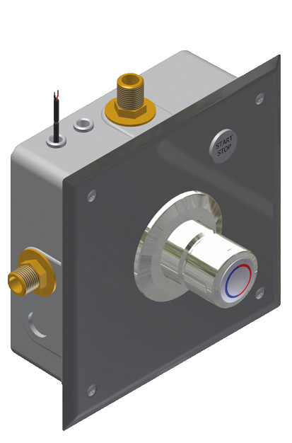 Brausebatterie Piezotaster mit Thermostat Easy /  Piezo - Mix