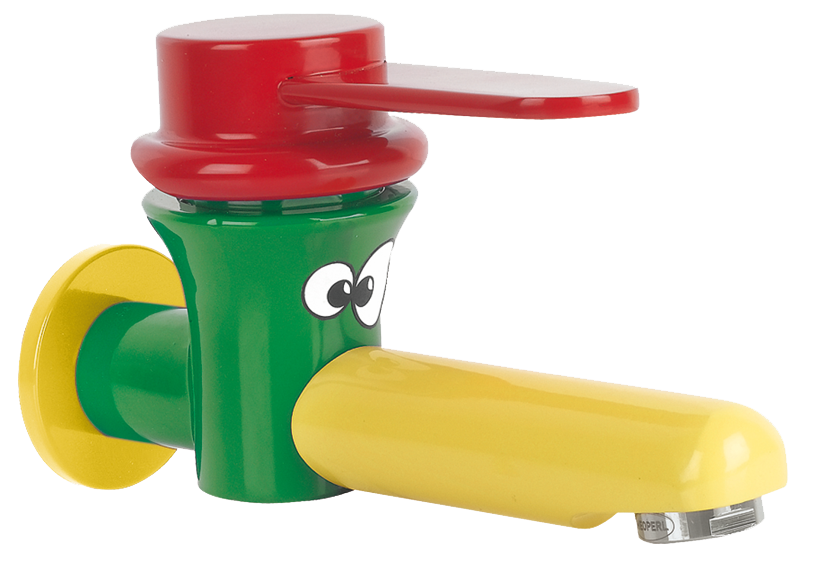 Kinder - hebel - Wandventil - Blinox