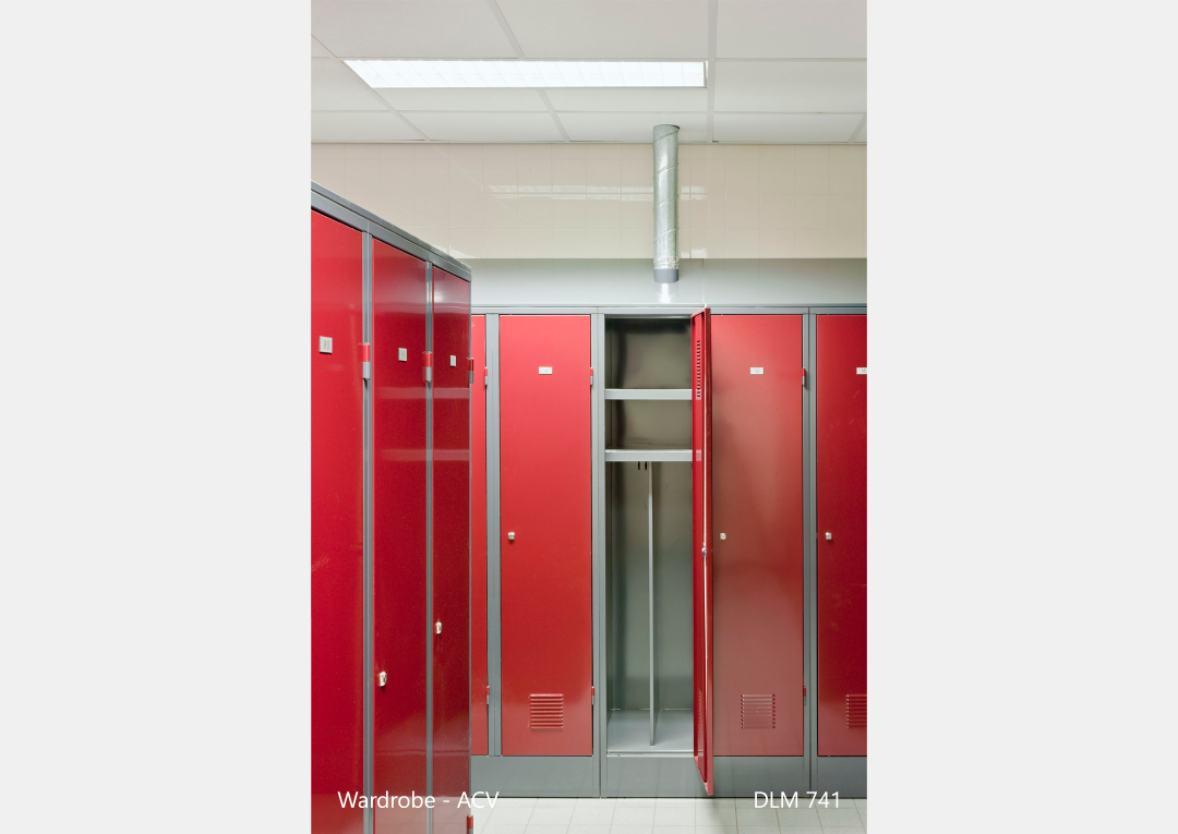 schuin dak met mechanische ventilatie
