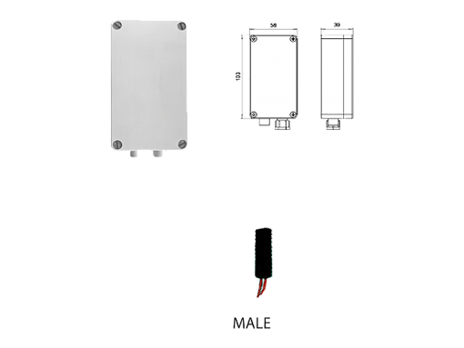 IP 67 batterijhouder m