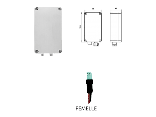 IP 67 batterijhouder v