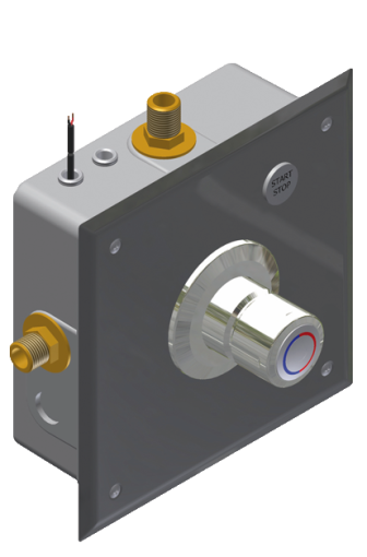 Brausebatterie Piezotaster mit Thermostat Easy /  Piezo - Mix